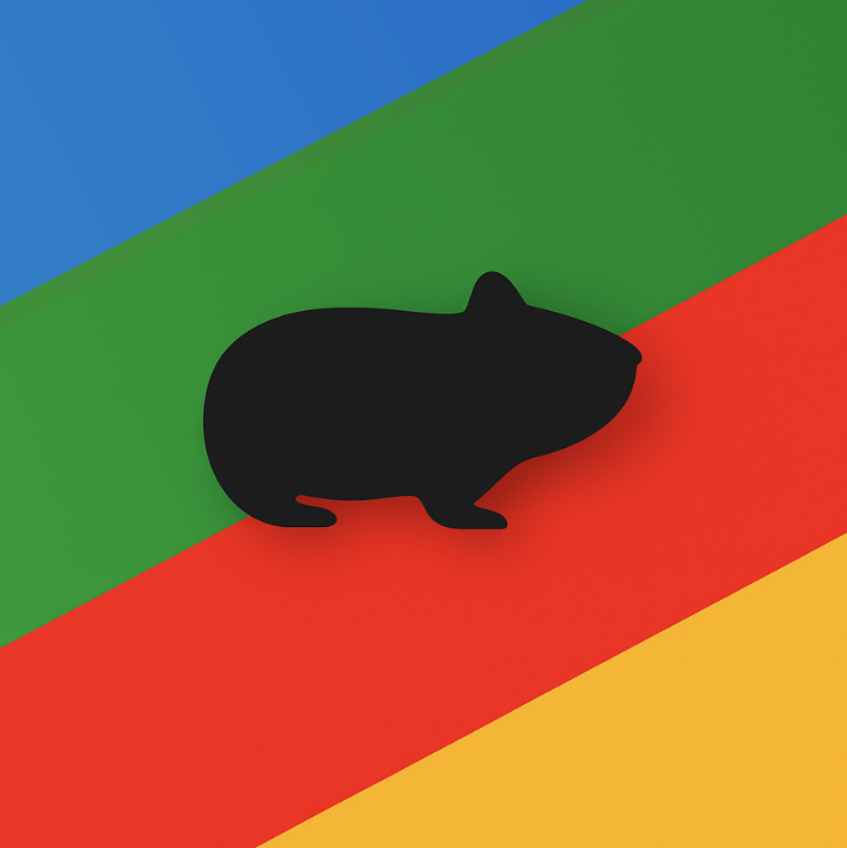 Black Hamster Eating Meadow Mix